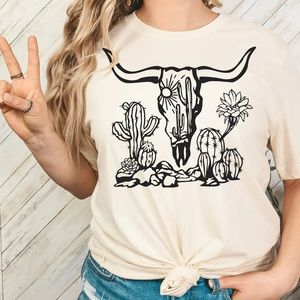 Cactus Steer Head T-shirt